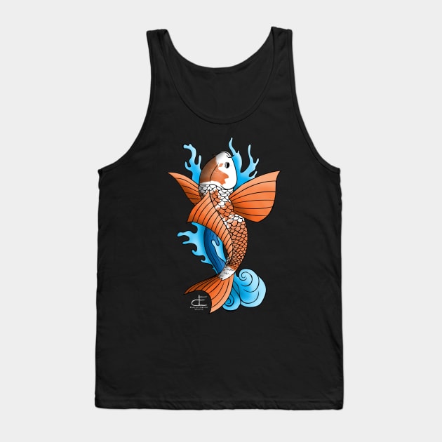 Japanese Koi Tank Top by DustinEatonWorks